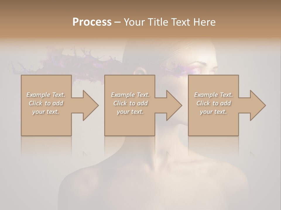 Naked Blonde Eye PowerPoint Template