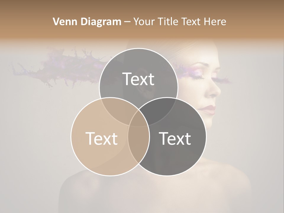 Naked Blonde Eye PowerPoint Template