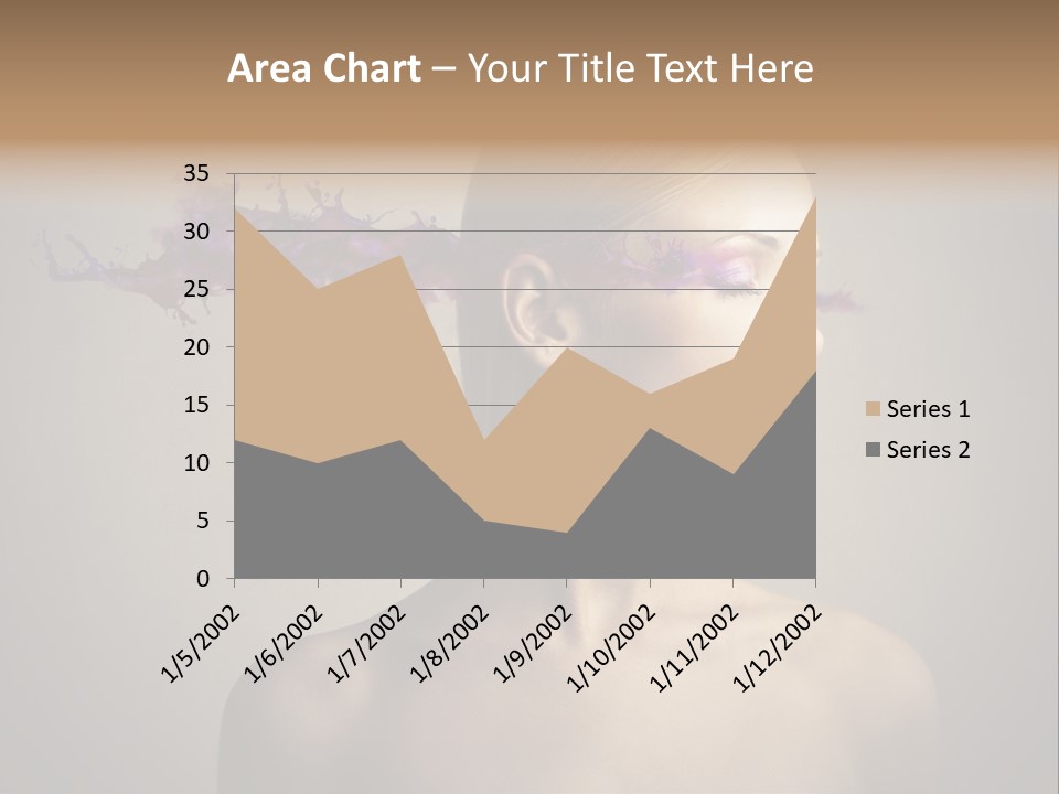 Naked Blonde Eye PowerPoint Template