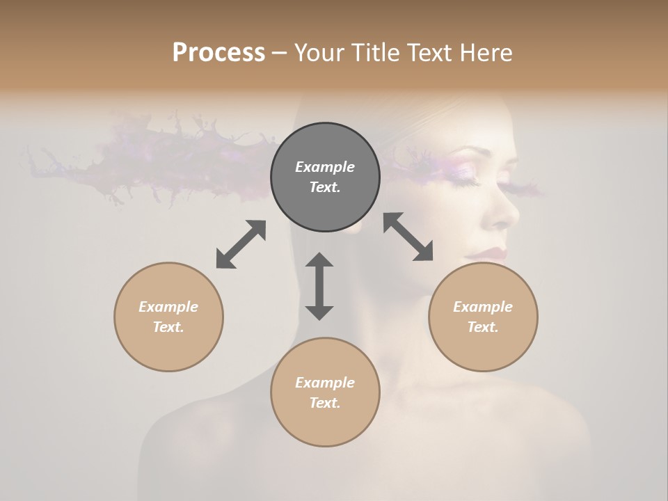 Naked Blonde Eye PowerPoint Template