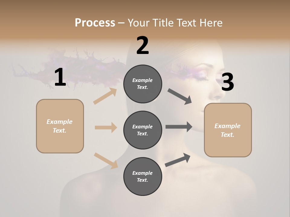 Naked Blonde Eye PowerPoint Template