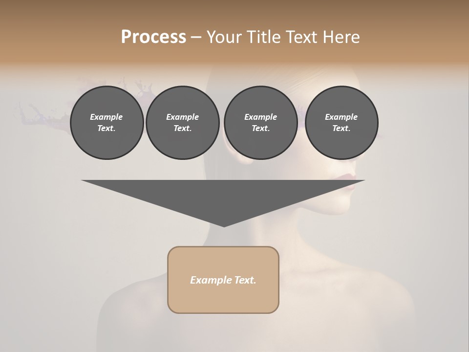 Naked Blonde Eye PowerPoint Template