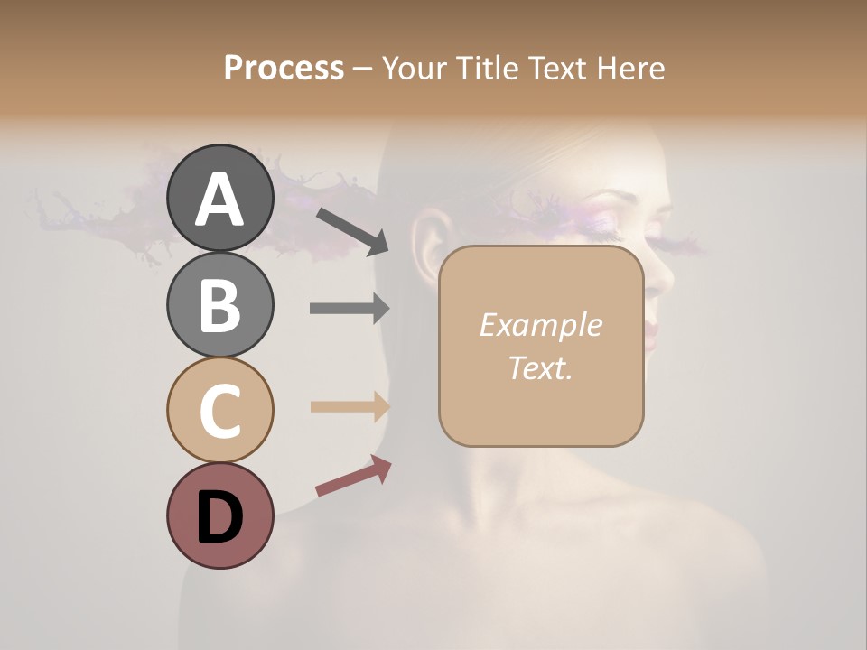 Naked Blonde Eye PowerPoint Template