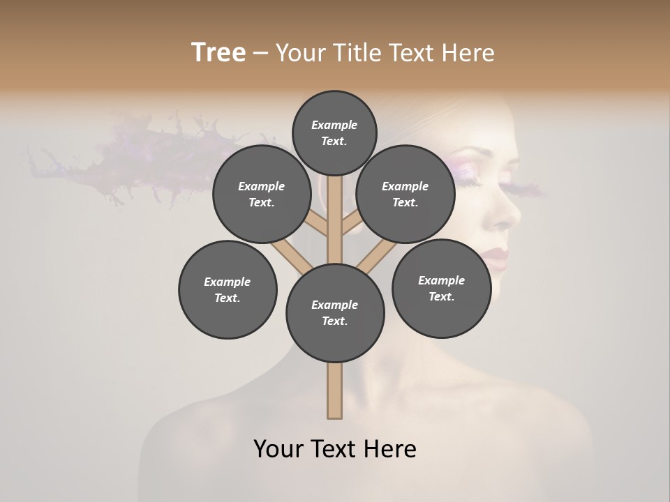 Naked Blonde Eye PowerPoint Template