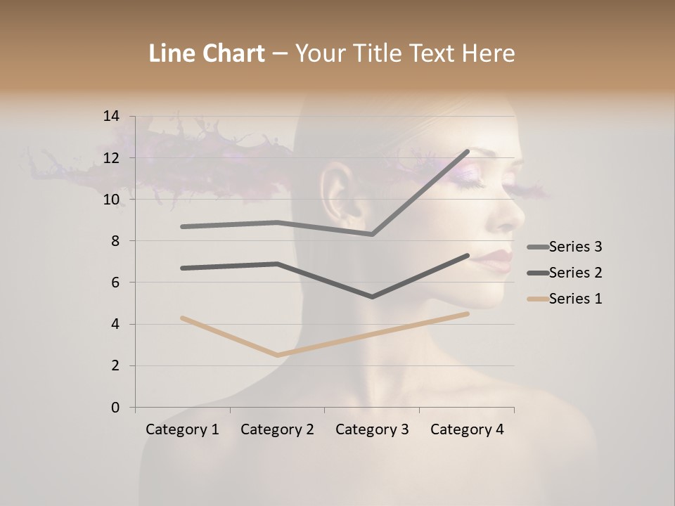 Naked Blonde Eye PowerPoint Template