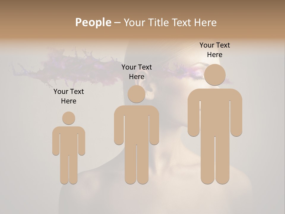 Naked Blonde Eye PowerPoint Template