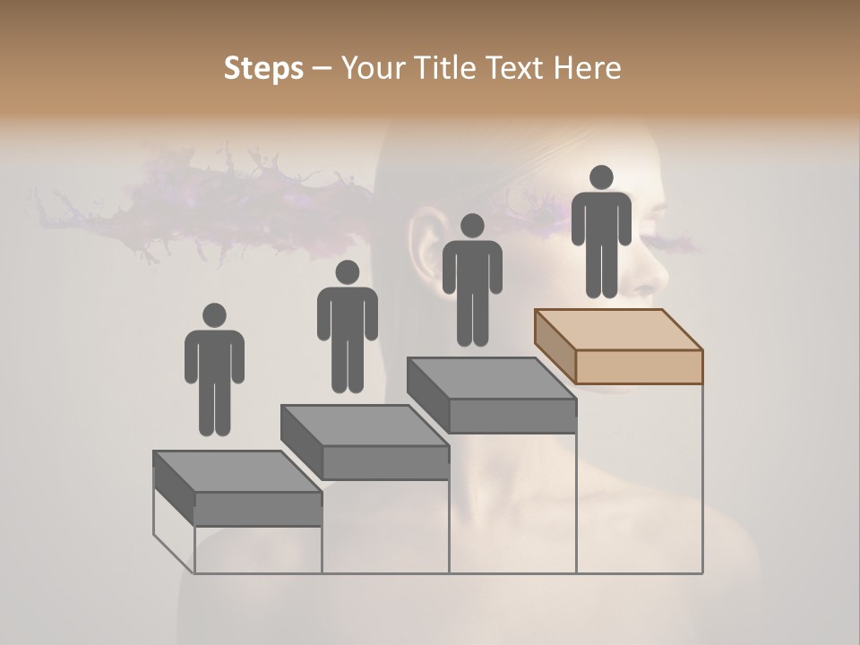 Naked Blonde Eye PowerPoint Template