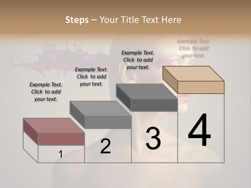 Naked Blonde Eye PowerPoint Template