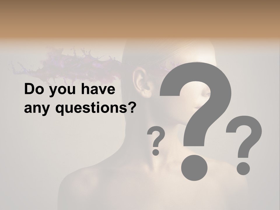 Naked Blonde Eye PowerPoint Template