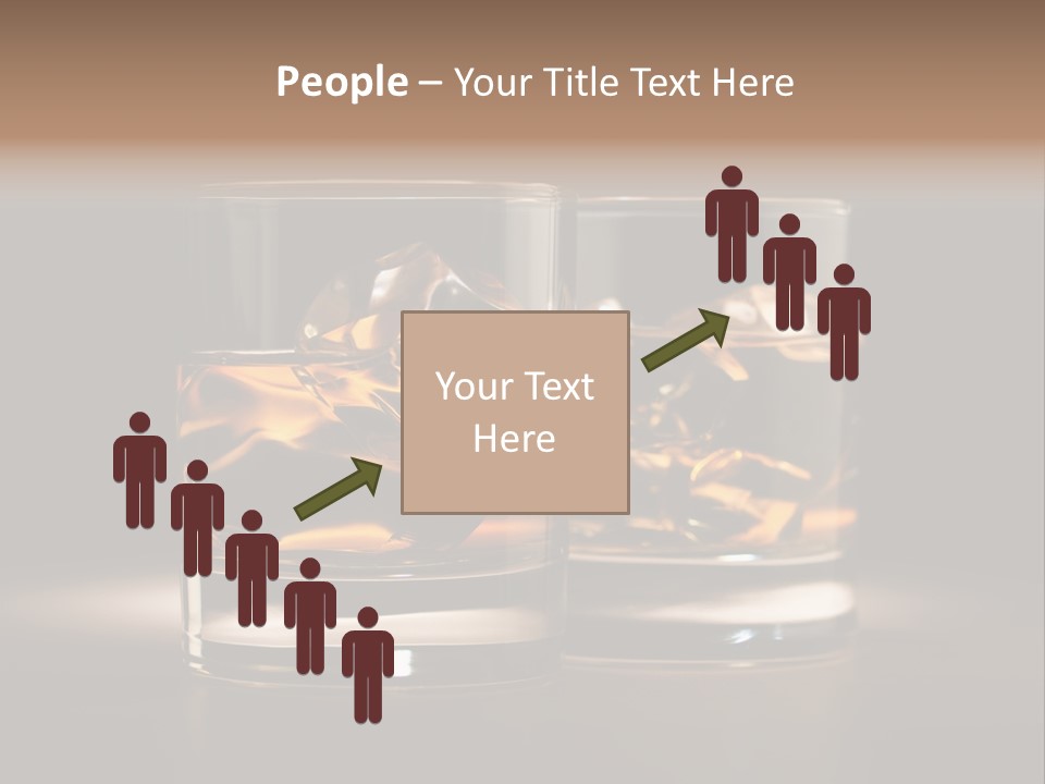 Gold Spirits Liquid PowerPoint Template