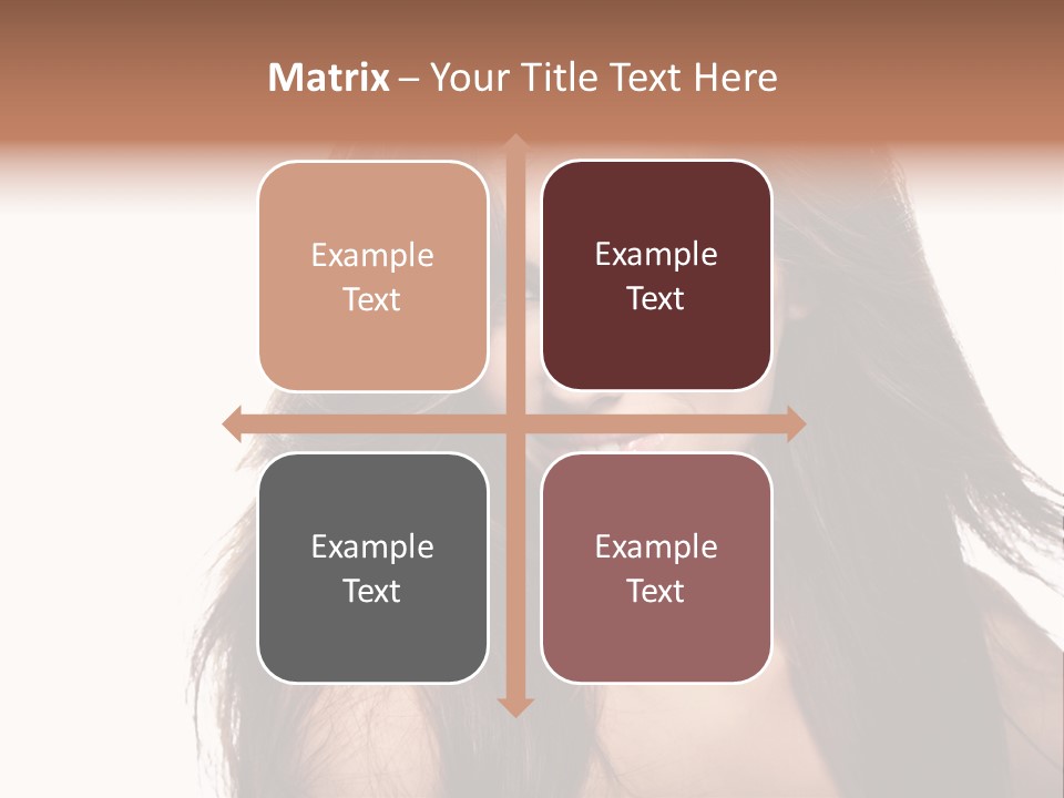 Isolated Natural Woman PowerPoint Template