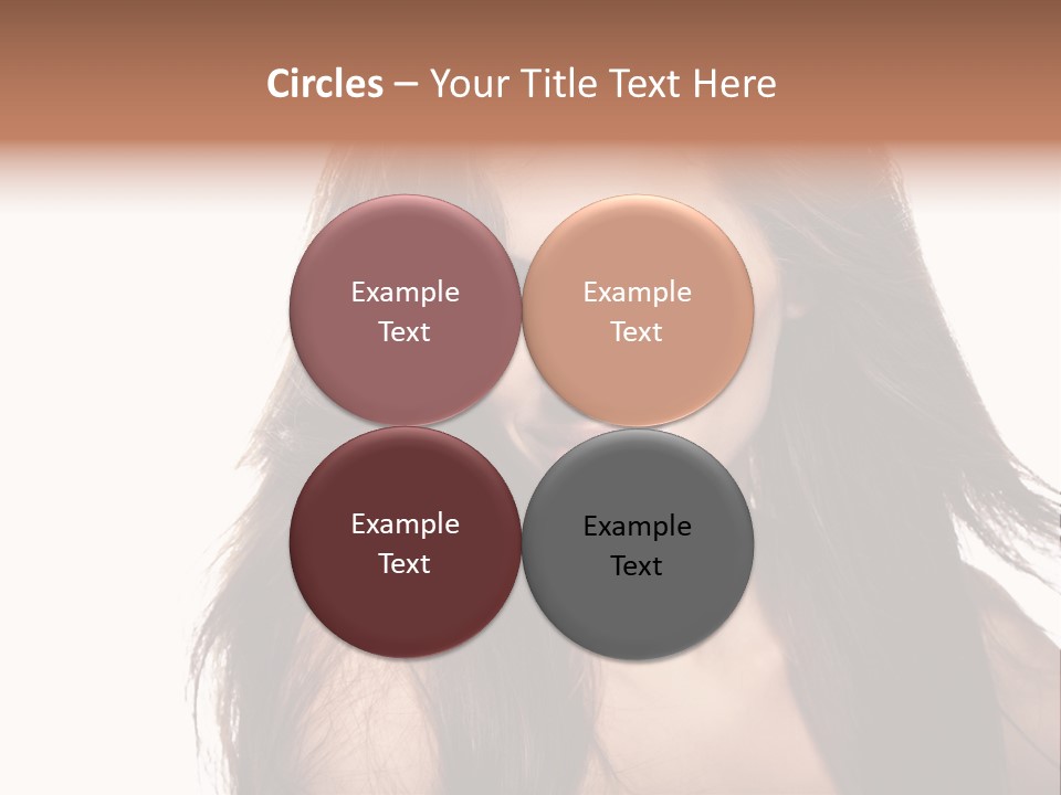 Isolated Natural Woman PowerPoint Template