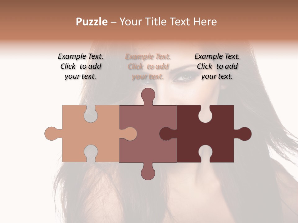 Isolated Natural Woman PowerPoint Template