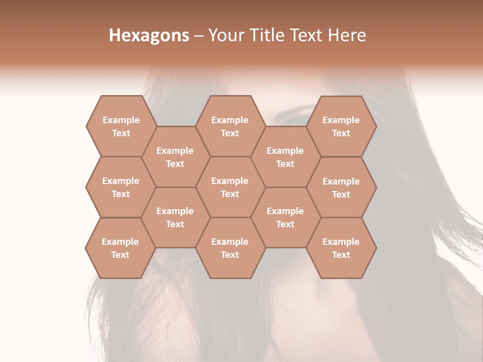 Isolated Natural Woman PowerPoint Template