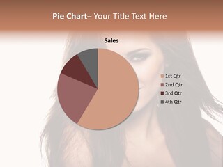 Isolated Natural Woman PowerPoint Template