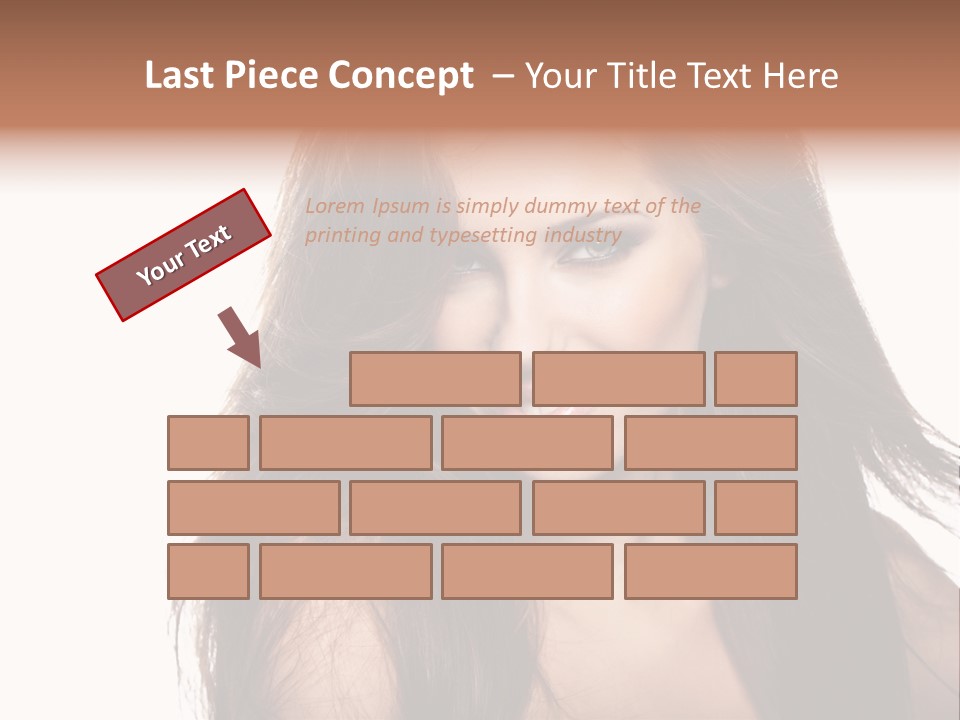 Isolated Natural Woman PowerPoint Template