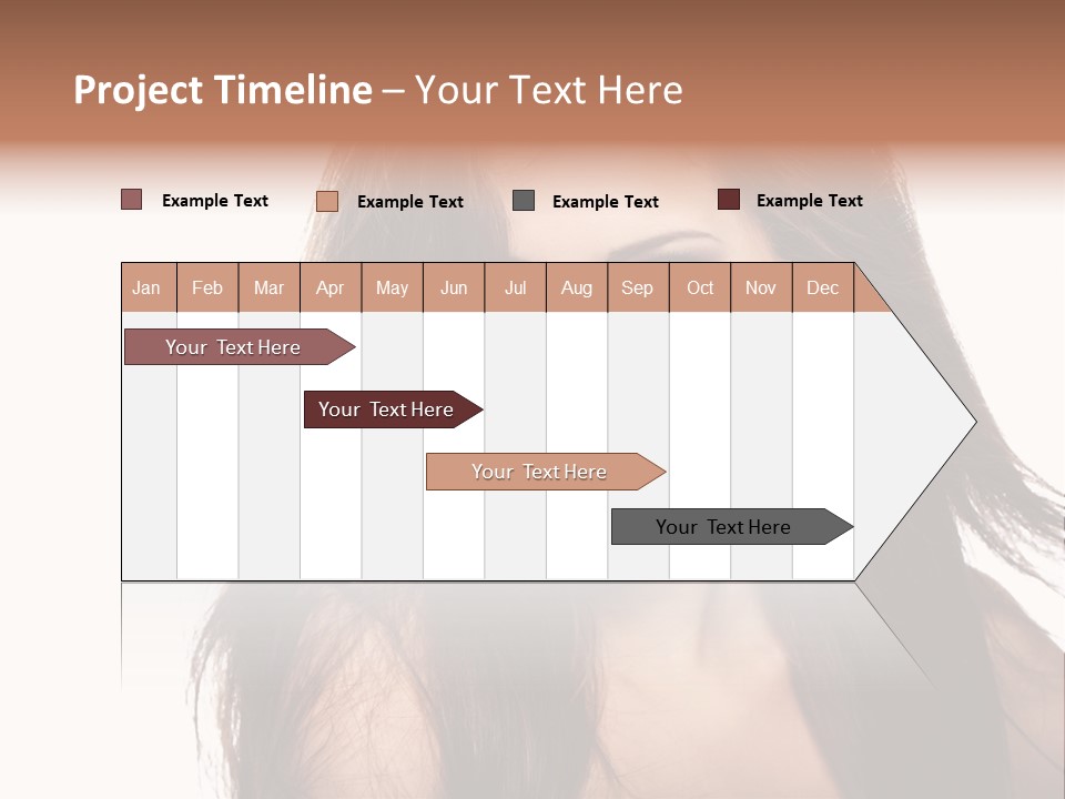 Isolated Natural Woman PowerPoint Template