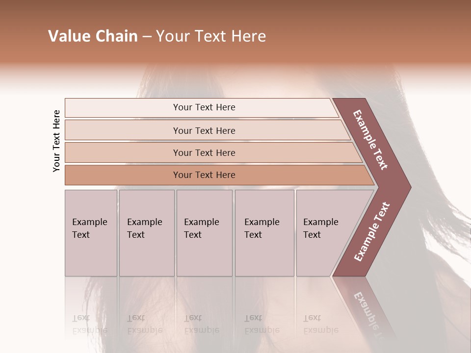 Isolated Natural Woman PowerPoint Template