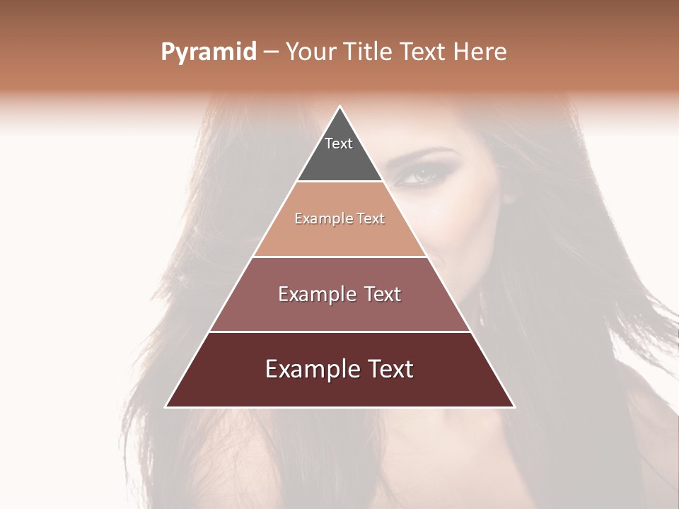 Isolated Natural Woman PowerPoint Template