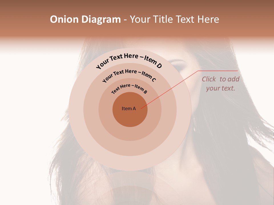 Isolated Natural Woman PowerPoint Template