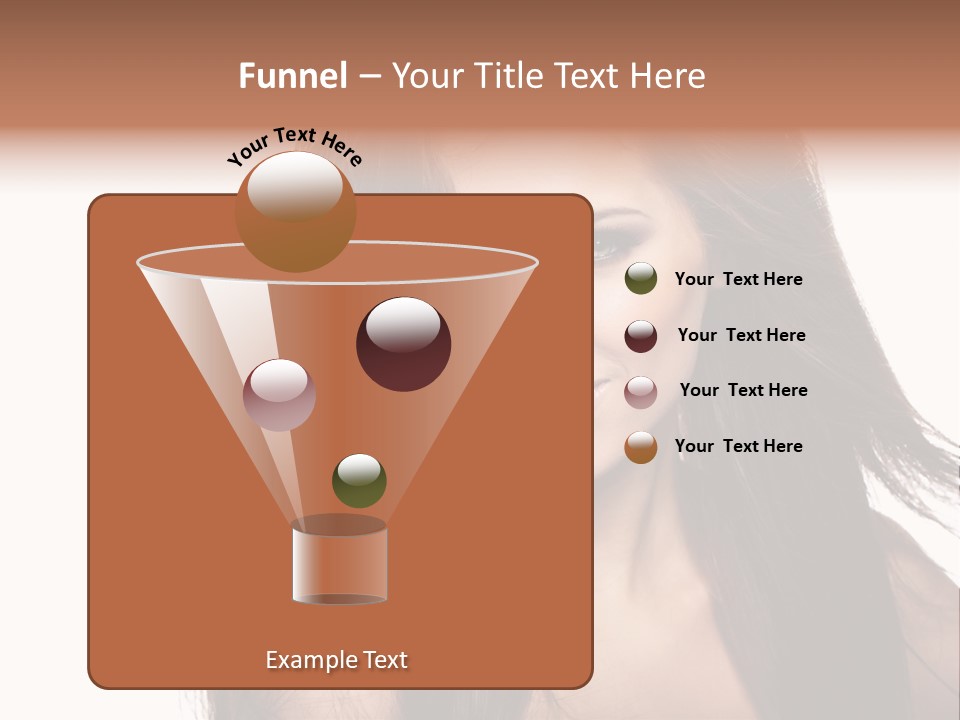 Isolated Natural Woman PowerPoint Template