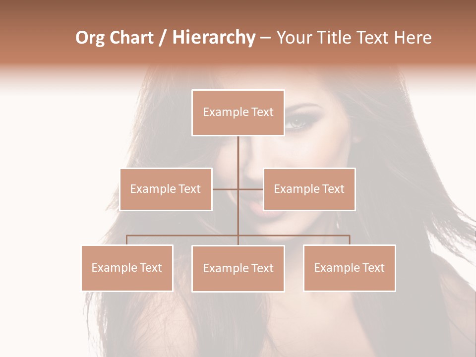 Isolated Natural Woman PowerPoint Template