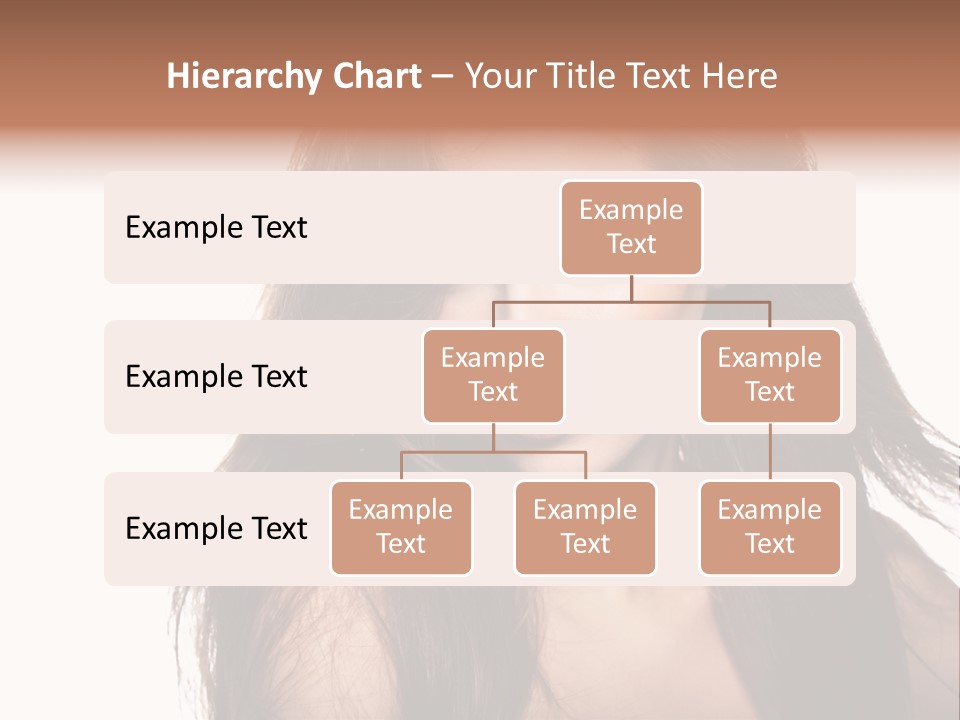 Isolated Natural Woman PowerPoint Template