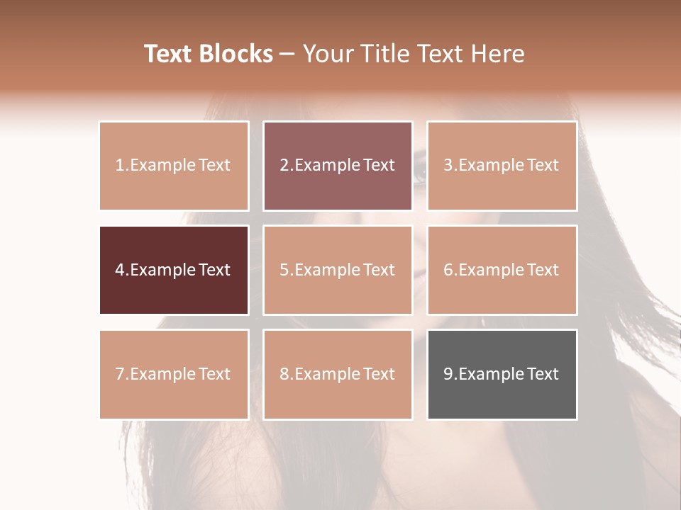 Isolated Natural Woman PowerPoint Template