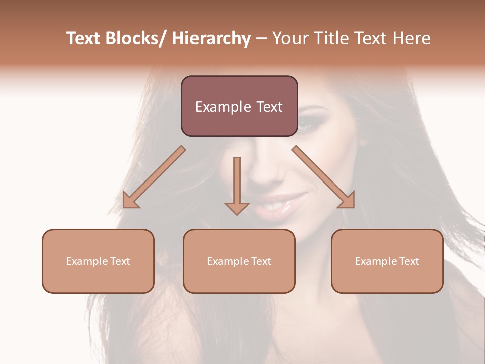 Isolated Natural Woman PowerPoint Template