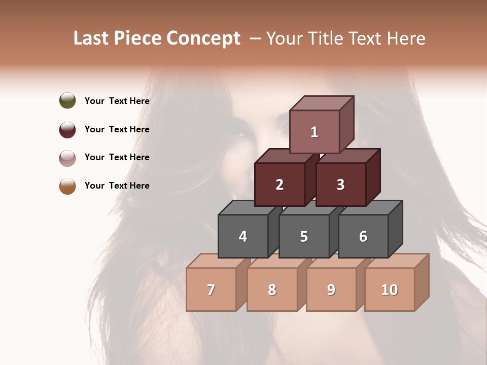 Isolated Natural Woman PowerPoint Template