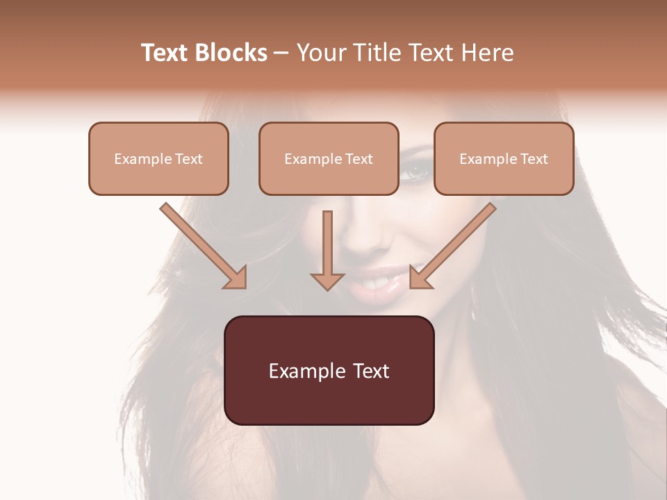 Isolated Natural Woman PowerPoint Template