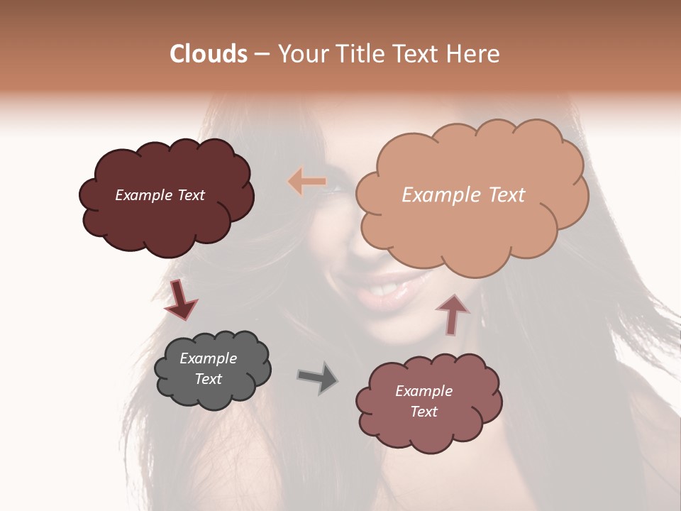 Isolated Natural Woman PowerPoint Template