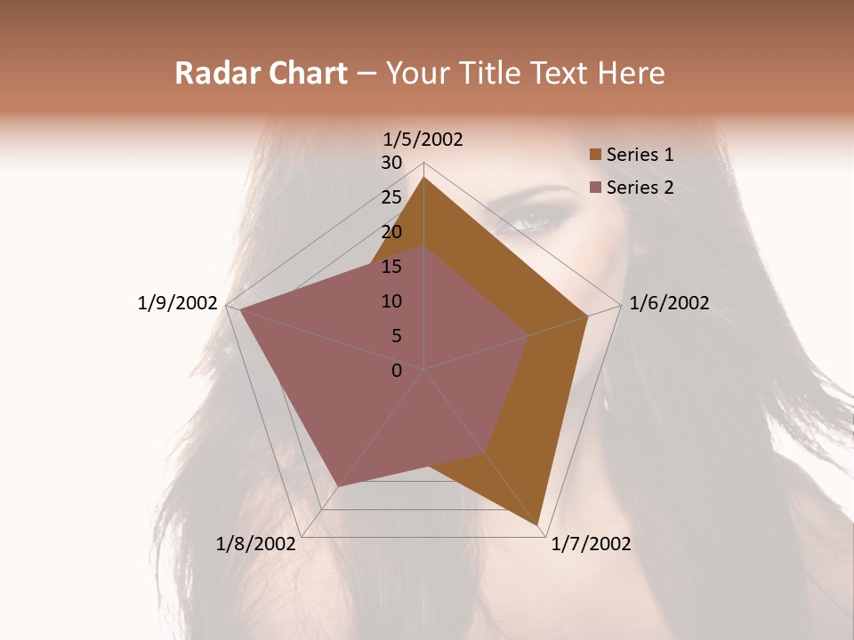 Isolated Natural Woman PowerPoint Template