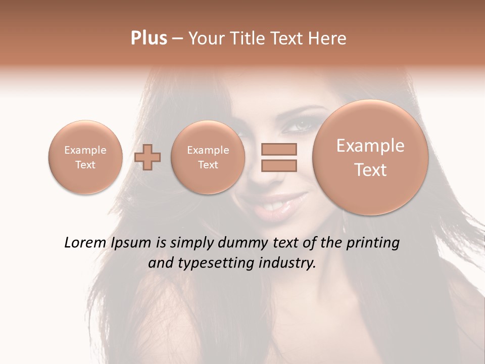 Isolated Natural Woman PowerPoint Template