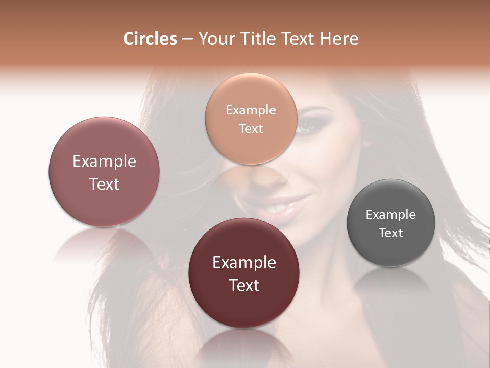 Isolated Natural Woman PowerPoint Template