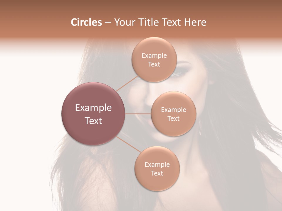 Isolated Natural Woman PowerPoint Template