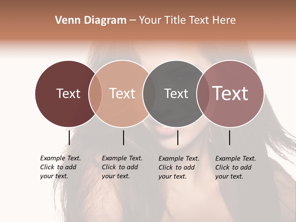 Isolated Natural Woman PowerPoint Template