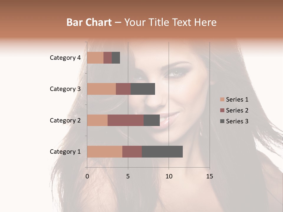 Isolated Natural Woman PowerPoint Template