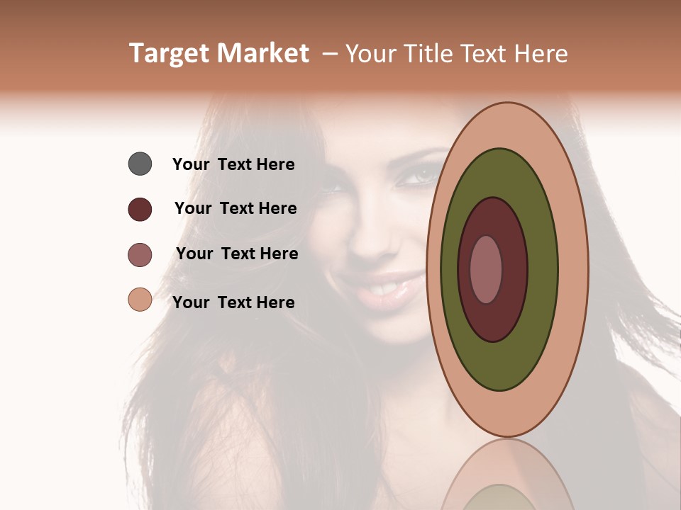 Isolated Natural Woman PowerPoint Template