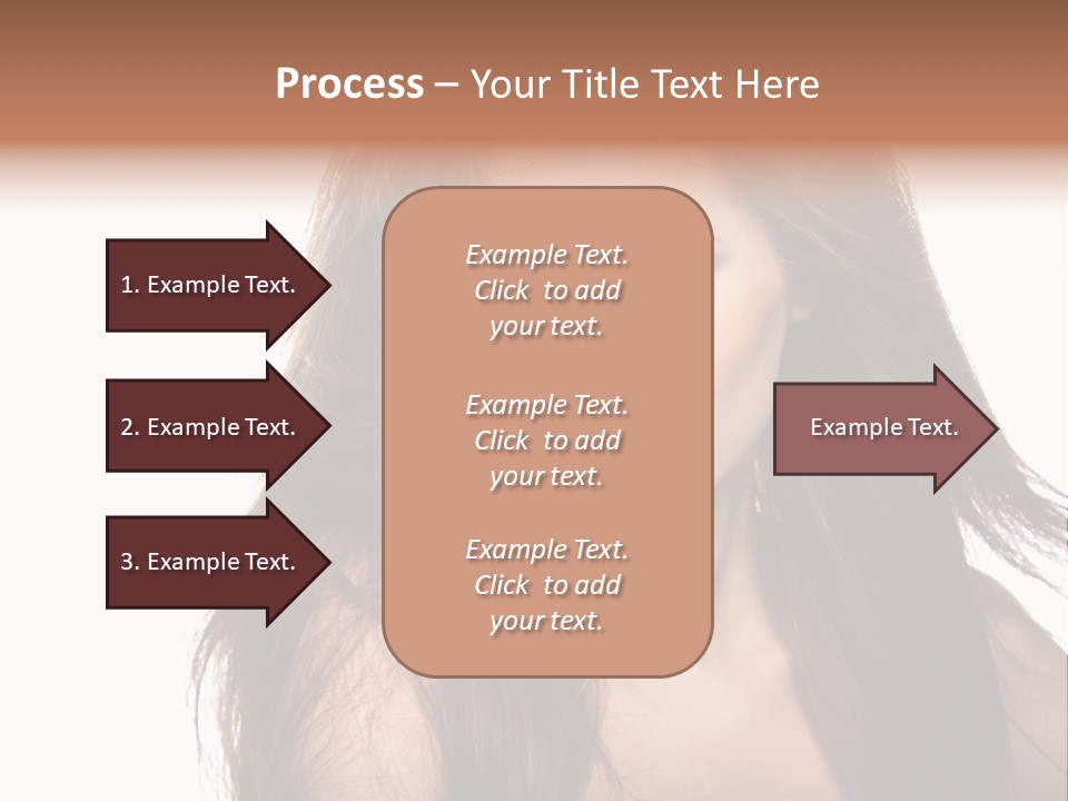 Isolated Natural Woman PowerPoint Template