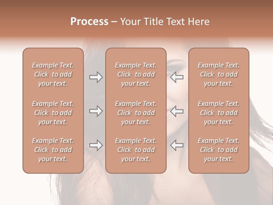 Isolated Natural Woman PowerPoint Template
