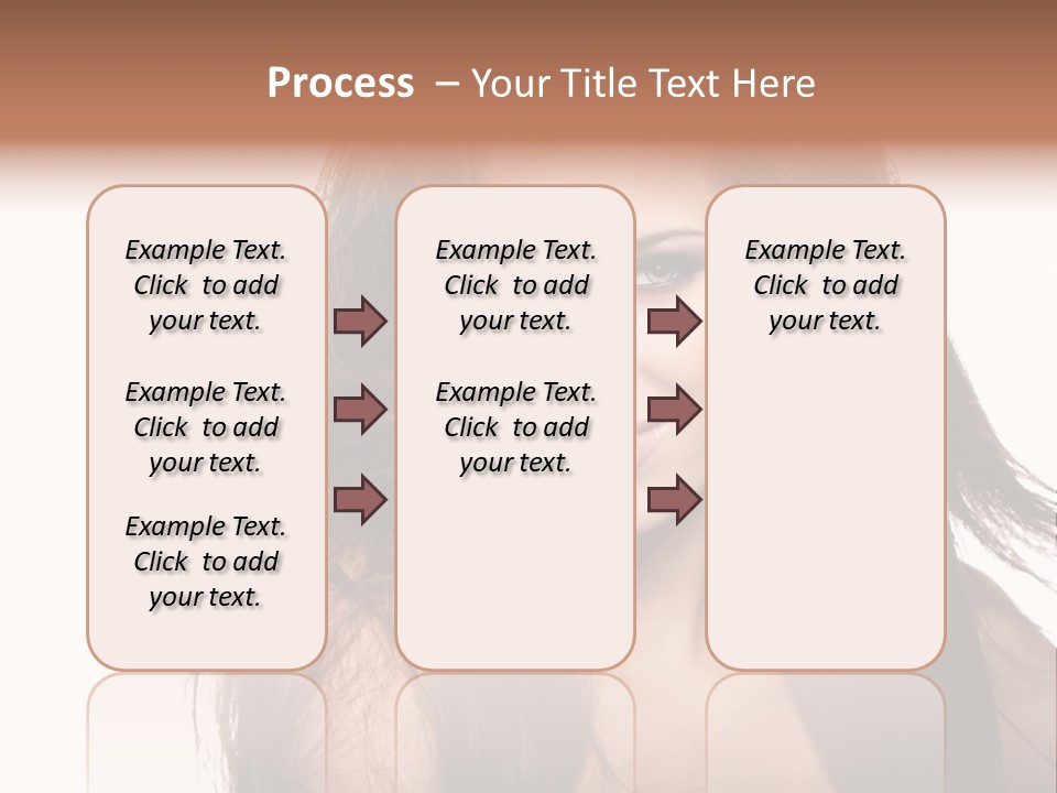 Isolated Natural Woman PowerPoint Template