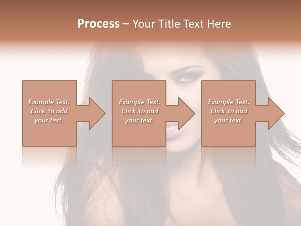Isolated Natural Woman PowerPoint Template