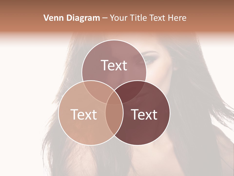 Isolated Natural Woman PowerPoint Template