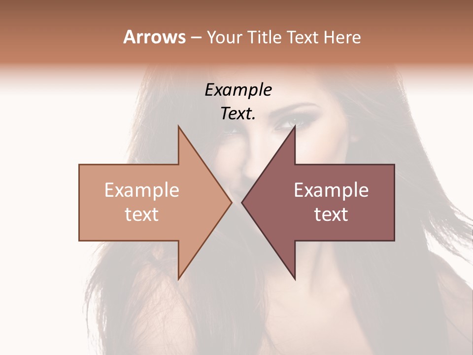 Isolated Natural Woman PowerPoint Template