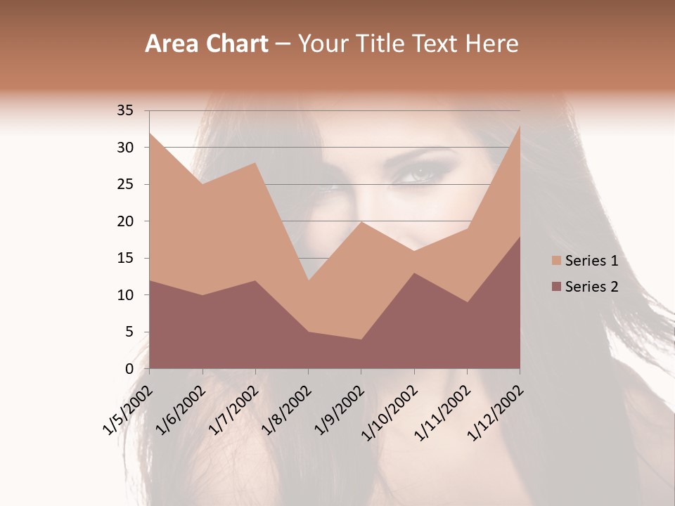 Isolated Natural Woman PowerPoint Template