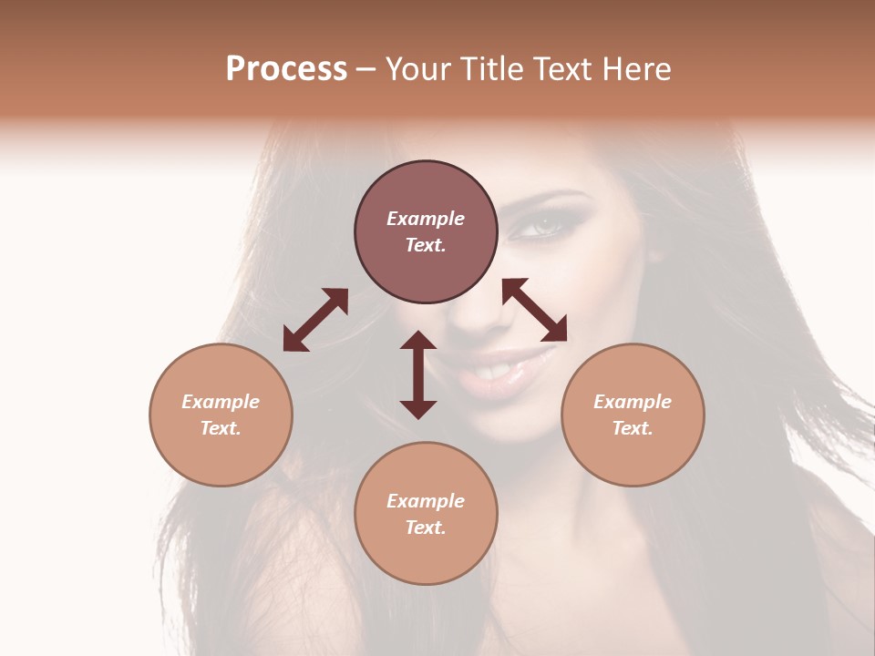 Isolated Natural Woman PowerPoint Template