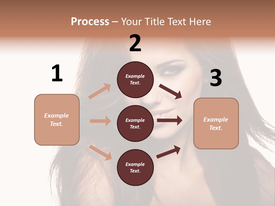 Isolated Natural Woman PowerPoint Template