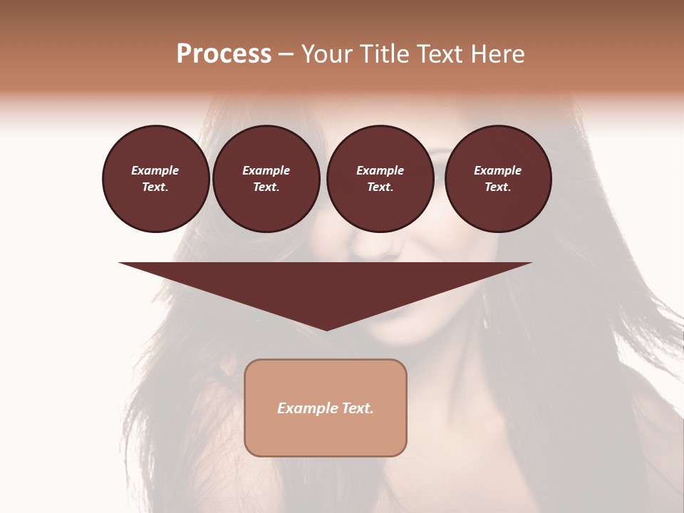 Isolated Natural Woman PowerPoint Template