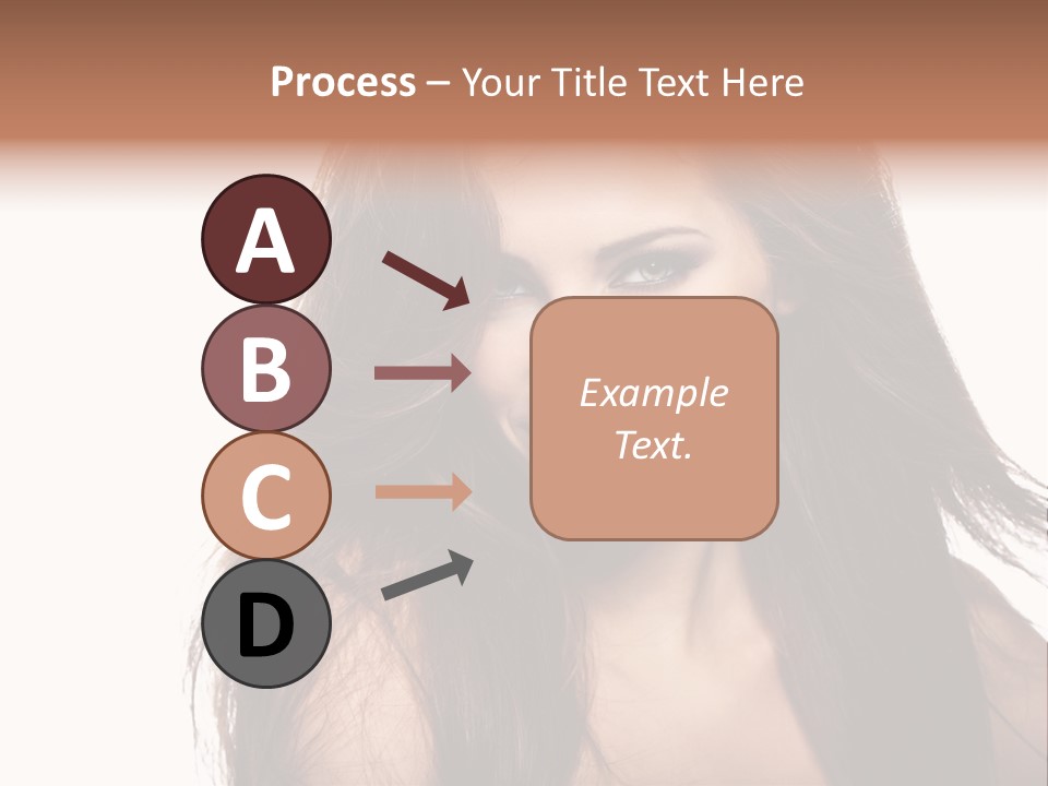 Isolated Natural Woman PowerPoint Template